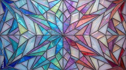 Abstract digital art with geometric