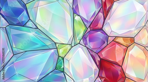 Close-up abstract art of geometric