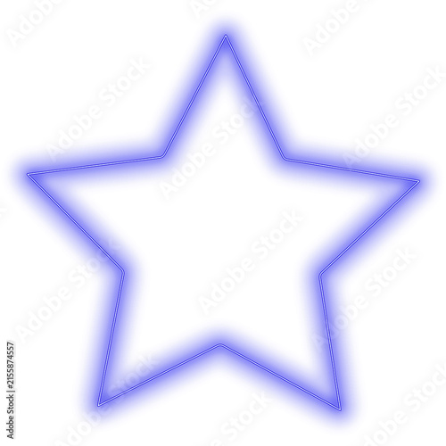blue star isolated
