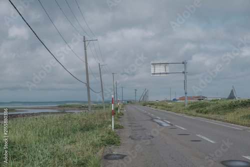 Canvas Print 野付半島、北海道の大自然を堪能できるスポット、北海道、日本