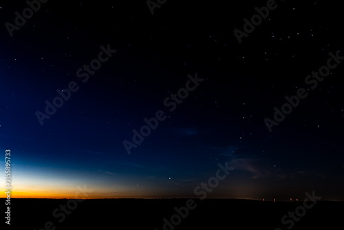 Abendhimmel mit Sternen
