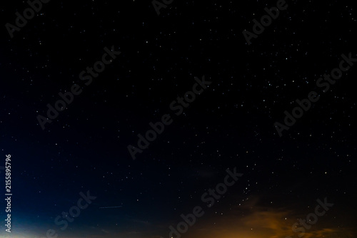Sternenhimmel und Sternschnuppe