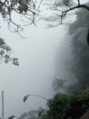 Sumidero Canyon in Chiapas mexico, boat tour, Canyon walls, lake, view point, photo stop, foggy