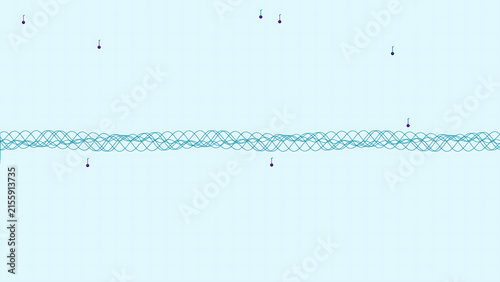Abstract blue watercolor wave texture on white background for creative design projects