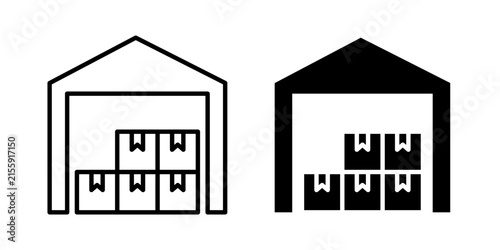 Inventory icon minimal pictogram kit