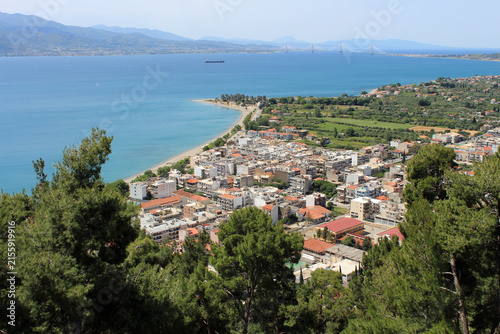 Grèce, Golfe de Corinthe, la ville de Nafpaktos