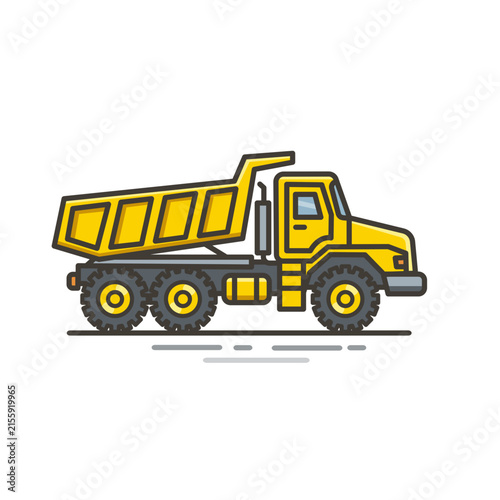 dump truck vector illustration
