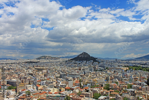 Grèce vue d'Athènes depuis l'Acropole