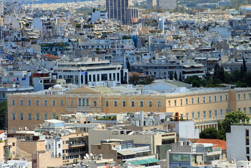 Grèce vue d'Athènes depuis l'Acropole