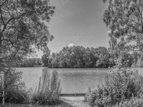 Lovely July summers day at Shackerley Mere , Cheshire, UK