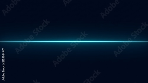 Abstract futuristic background featuring a single glowing cyan laser line on a dark blue digital backdrop