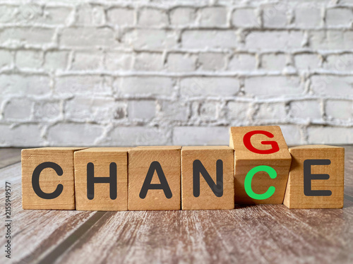Cuadro en lienzo Chance and Opportunity Concept with Probability Symbols