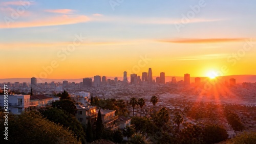 Wide sunrise over a city symbolizing a fresh start