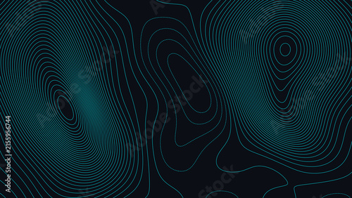 Принти на полотні Kerr Lake North Carolina Virginia Topographic Elevation Map Vector Background