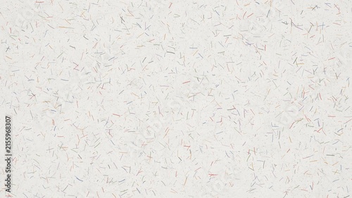 Traditional handmade paper texture background with colorful fibers and flecks, off white korean hanji or japanese washi paper pattern