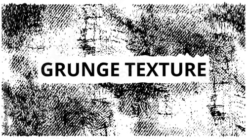 Black and White Grunge Texture Background with Rough Wall Pattern