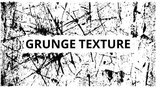 Black and White Grunge Texture Background with Scratch Splash Pattern