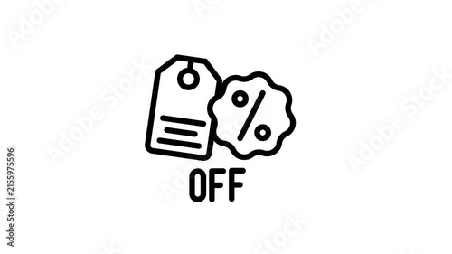 percentage off animated icon