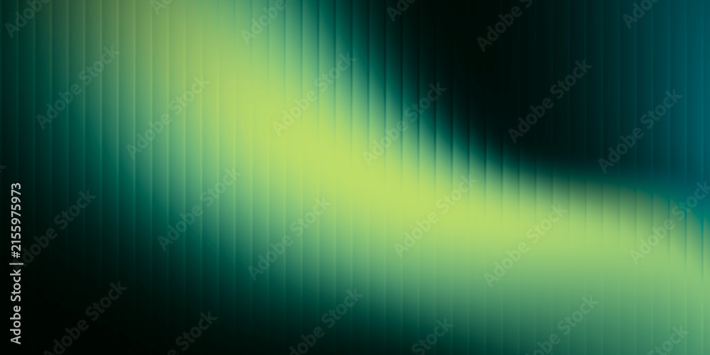 Fototapeta premium Abstract teal and lime green vertical sound wave with grainy texture. Organic digital equalizer background with glass effect for eco-tech branding, science poster and modern web design.