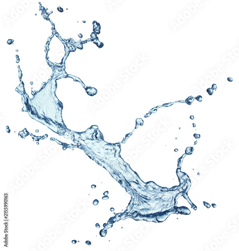Obraz na plátne Water Splash Stream Isolated