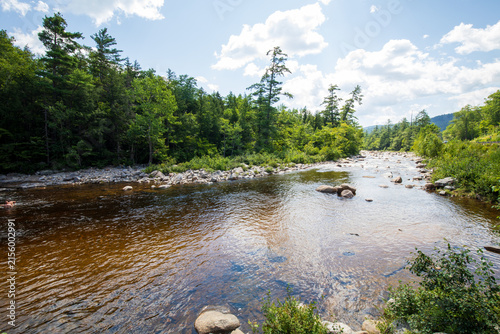 Swift River at the Lower Falls Scenic Area in White Mountain National Forest, New Hampshire.