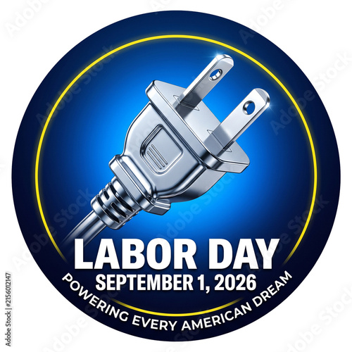 Electric Plug Labor Day September 1 2026 Blue Badge