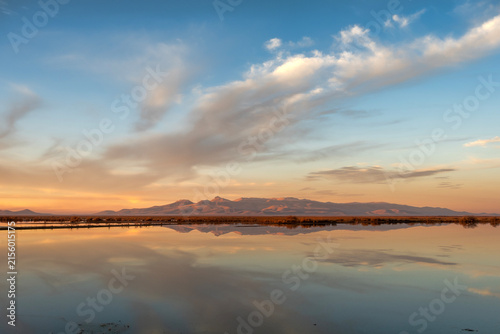 Canvas Print Akgöl reflection located in Konya Ereğli.