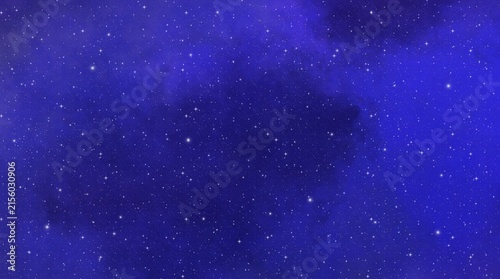 Konstfotografi Celestial Midnight Sky | Black Background with Glowing Stars and Galaxy