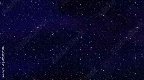 Dark Starry Sky | Cosmic Night Background with Bright Celestial Stars