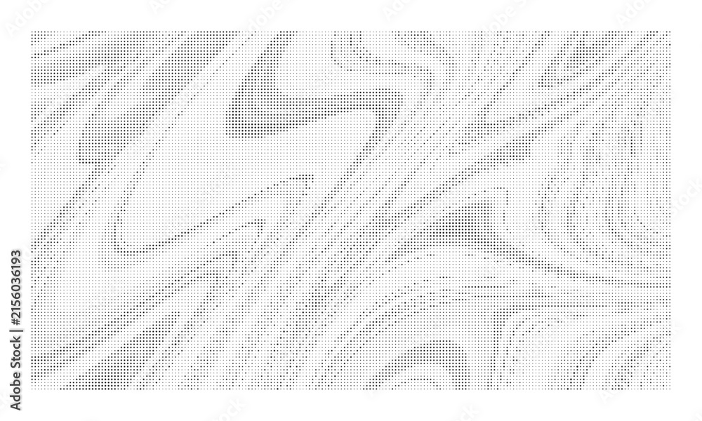 Obraz premium Abstract halftone pattern with flowing liquid lines and dot texture