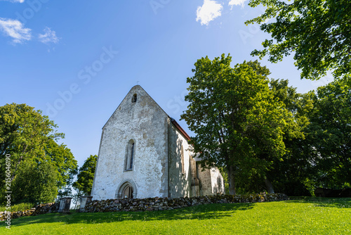 Medieval St. Catherine's Church in Karja, Saaremaa, Estonia