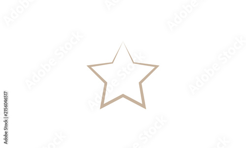 star isolated on white