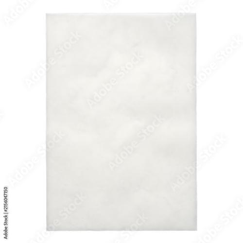 Translucent Vellum Paper Sheet with Fine Frosted Texture