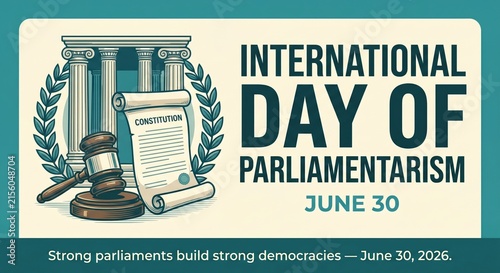 International Day of Parliamentarism Constitution Poster