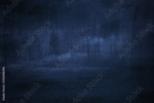 Photography Dark blue background, hand-painted surface with paint texture, brushstrokes in a grunge motif