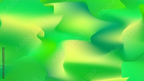 Abstract green and yellow fluid wave gradient background texture