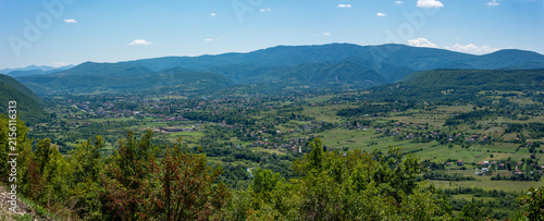 Panorama of Drvar town in Bosnia and Herzegovina