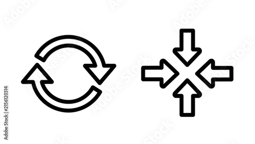 Refresh and align content direction icons with direction rotation interface