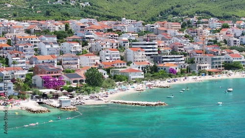 Adriatic Coastline And Beaches Of Podstrana, Croatia