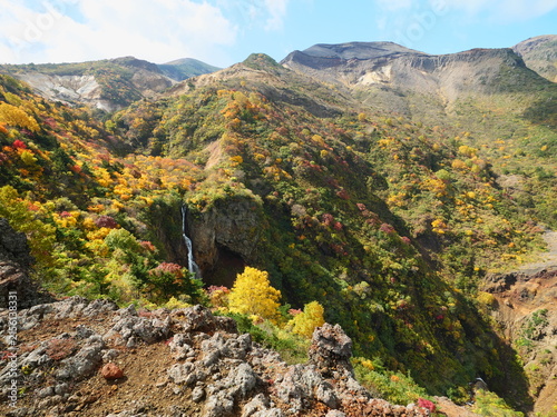 紅葉の蔵王（駒草平）【宮城県刈田郡蔵王町】駒草平から望む紅葉の蔵王