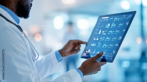 Powered Healthcare Analytics Improving Hospital Resource AI Diagnostic Technology View, advanced medical technology, AI diagnostic innovation, connected digital healthcare