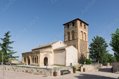 Fotografie San miguel church sotosalbos segovia historic romanesque architecture