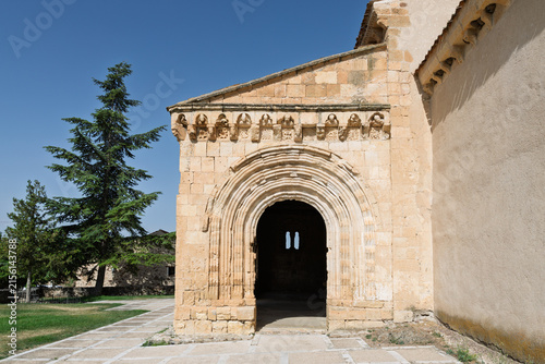 Quadro su tela Romanesque church portal sotosalbos segovia architecture history