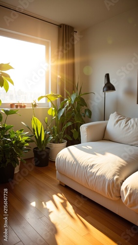Golden Sunset Living Room