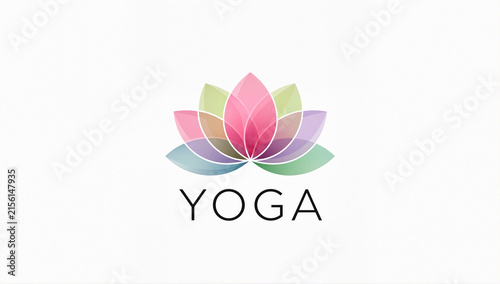 Yoga Text in White Background
