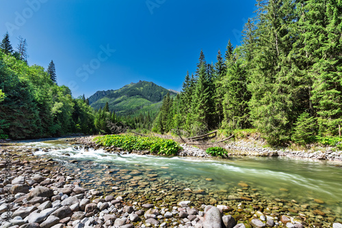 river in the mountains