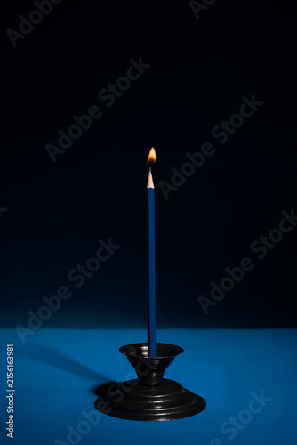 Konstfotografi Pencil Burning Like a Candle in a Candelabrum