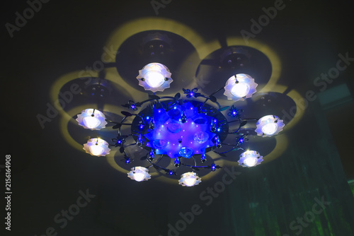 Festive Ceiling Light Display