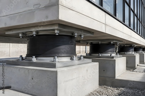 Seismic Base Isolation Bearings Supporting Modern Reinforced Concrete Building