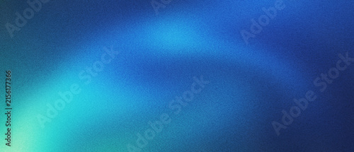 Cuadro en lienzo Abstract blue gradient background with grainy texture and teal light leaks